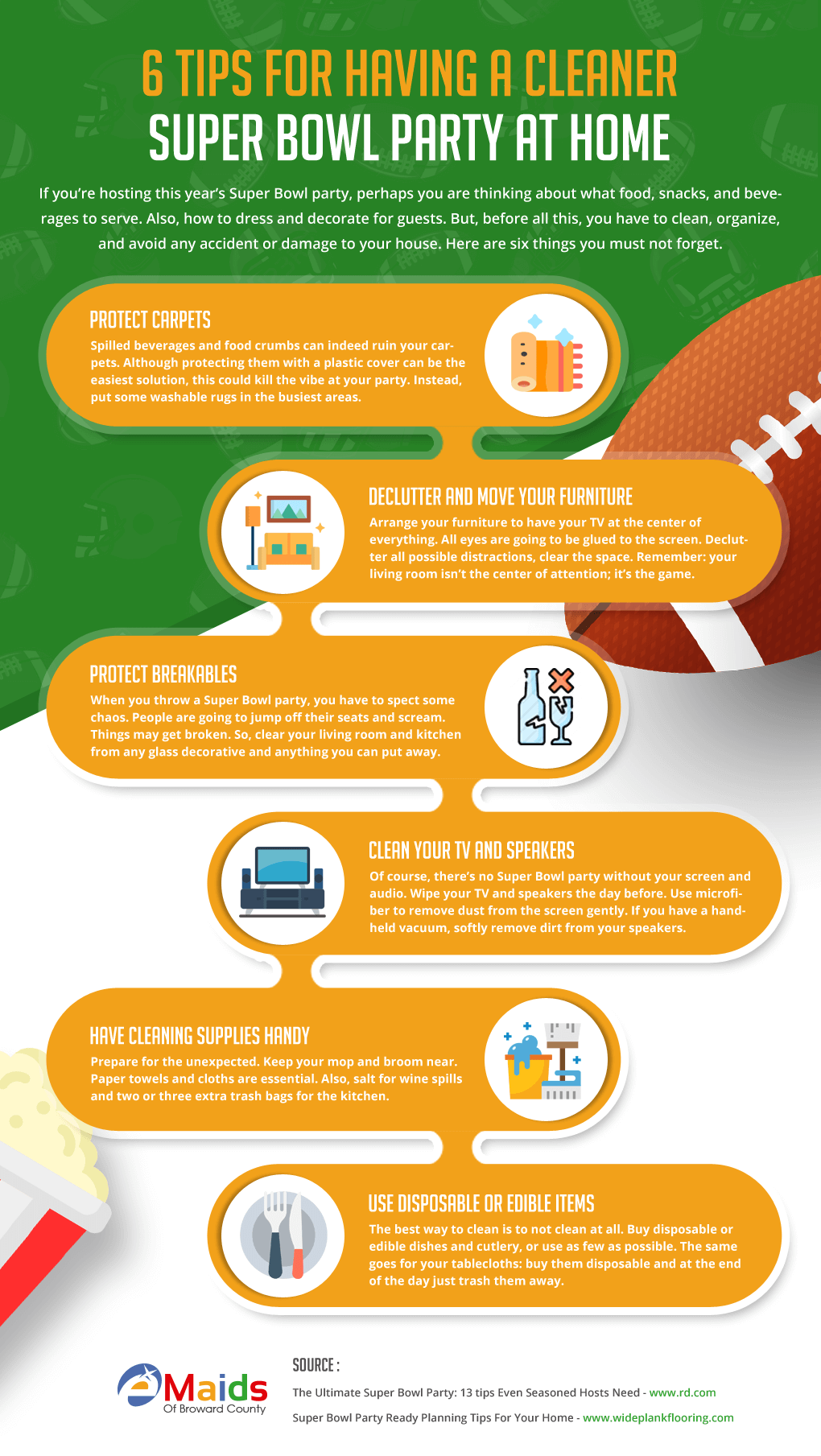 eMaids-of-Broward-County-6-Tips-For-Having-A-Cleaner-Super-Bowl-Party-At-Home