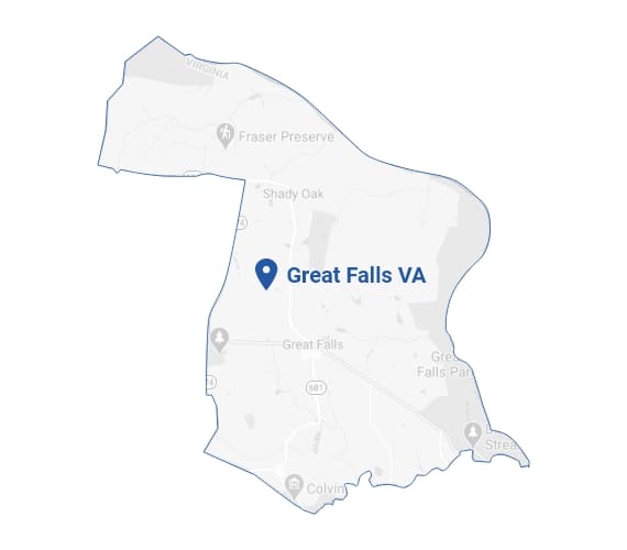 Great Falls VA Map Great Falls VA Map