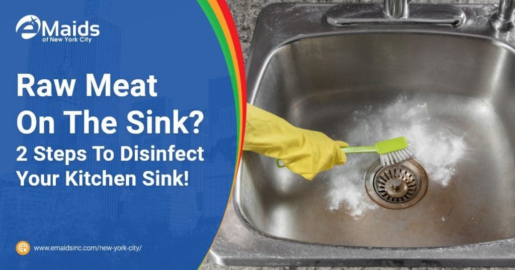 Raw Meat On The Sink 2 Steps To DisinfectYour Kitchen Sink!