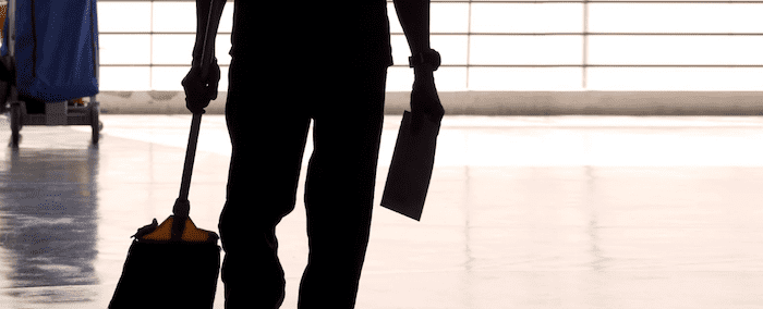 commercial cleaner silhouette